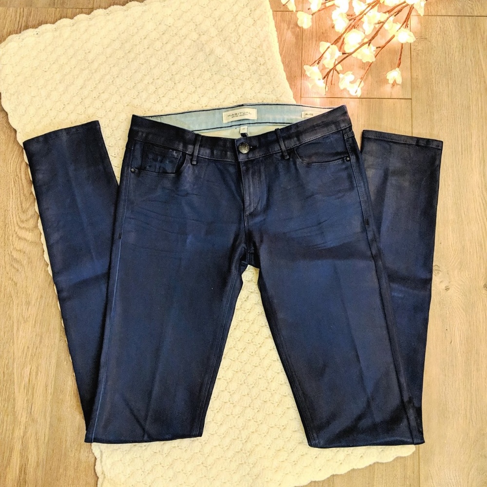 Anthropologie | Habitual Alice Coated Skinny Jeans